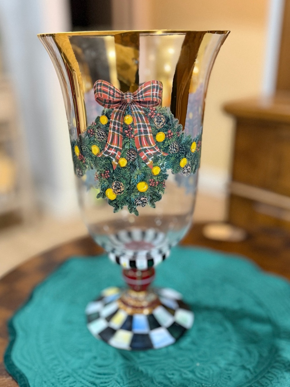 Mackenzie Childs Evergreen Vase